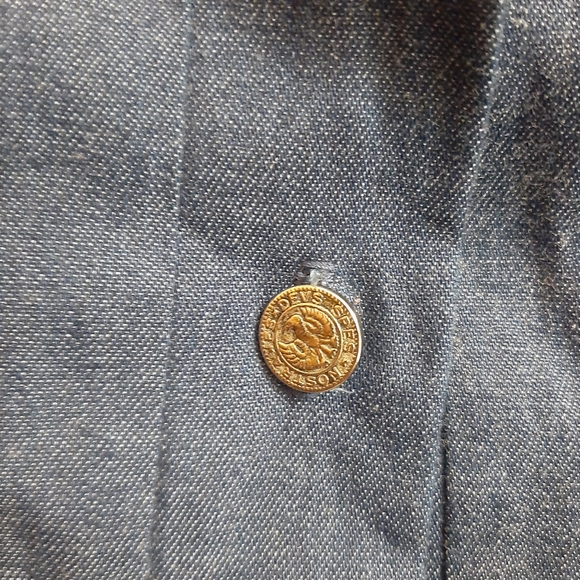 Vintage Jean Dress Michael Phillips Long Sleeve Denim - Picture 8 of 8